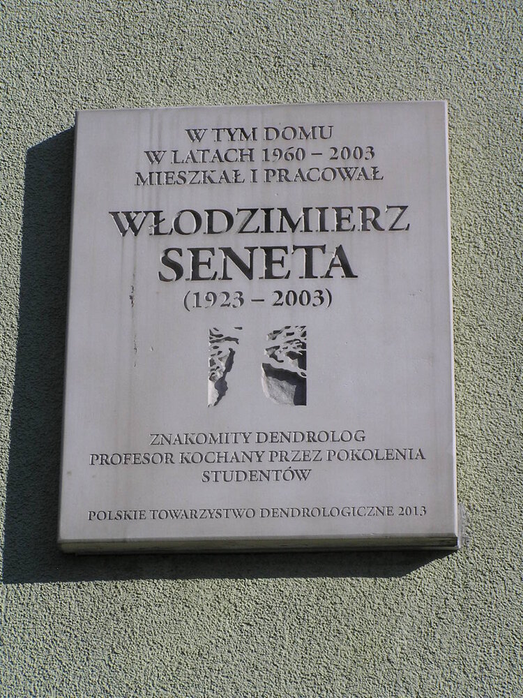 Waszyngtona 45/51 Tablica upamiętniająca Włodzimierza Senetę