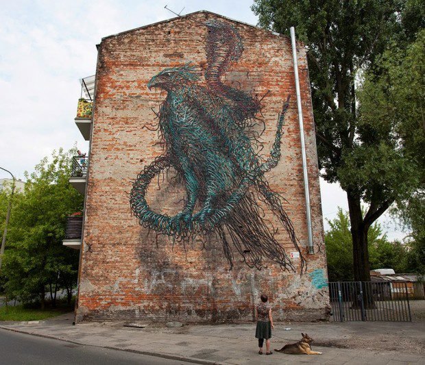 Mural przy Bliskiej 23, fot. M. Kruger