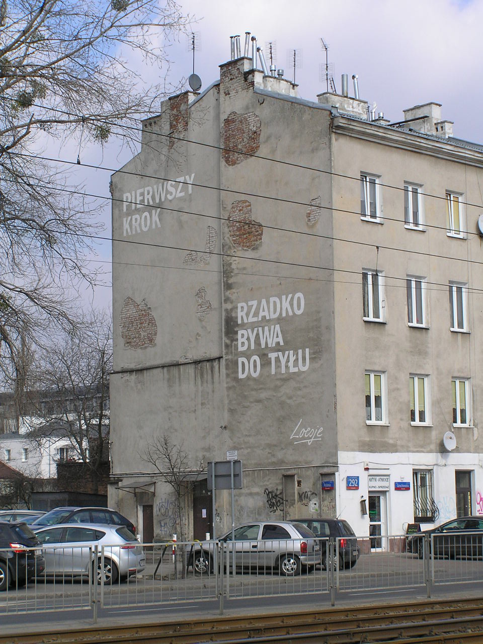 Mural Loesje przy Grochowskiej 292