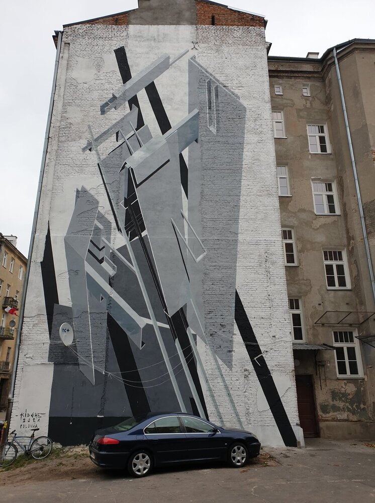 Mural przy Małej 6 na Pradze