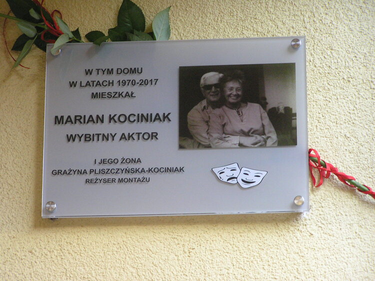 Tablica pamięci Mariana Kociniaka - Międzynarodowa 46/48A