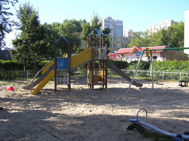 Plac zabaw na Skwerze Berek w&nbsp;Warszawie