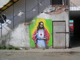 Mural Jezus przy Targowej 18