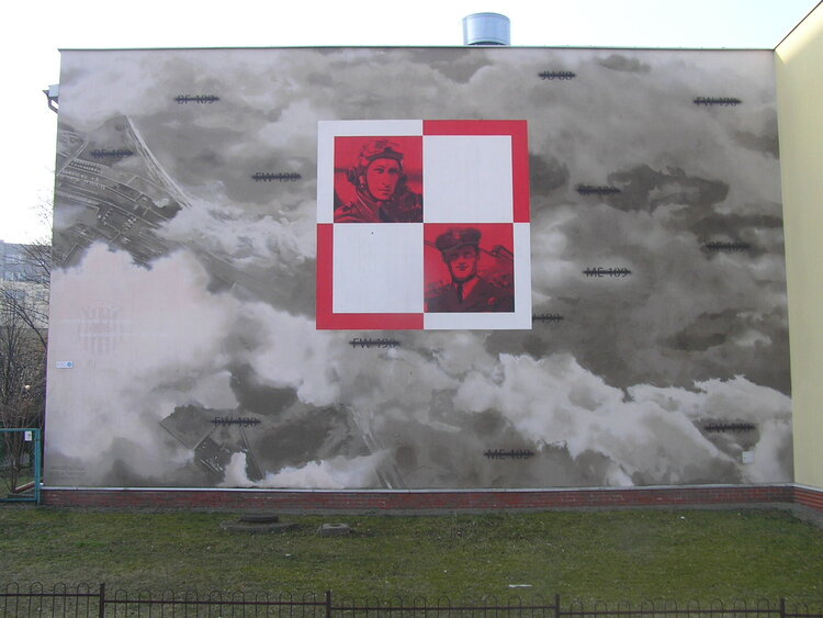 Mural Skalski Horbaczewski Umińskiego 11 w&nbsp;Warszawie