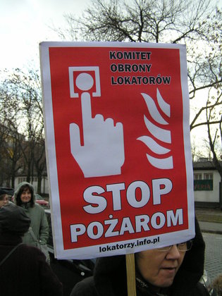 Protest Komitetu Obrony Lokatorów