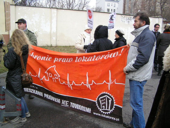 Protest Komitetu Obrony Lokatorów
