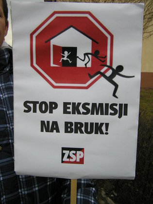 Protest Komitetu Obrony Lokatorów