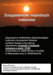 Duszpasterstwo Niepłodnych Małżeństw w Warszawie