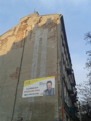 Reklama wyborcza na Pradze Północ, fot. KMI