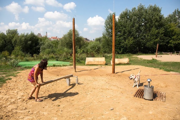 Wodny plac zabaw nad Wisłą