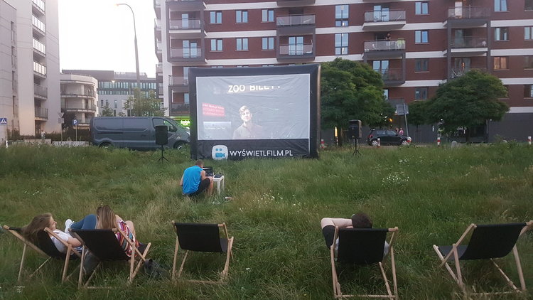 Kino plenerowa na Pradze