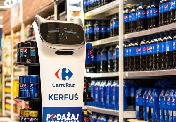 Galeria Wileńska: Roboty sprzedają Pepsi i chipsy Lay's w Carrefour title=