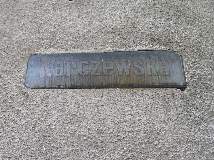 Tabliczka ulica: Karczewska