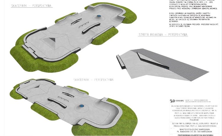 Jest przetarg na budowę dużego Skateparku oraz Pumptracka na Gocławiu