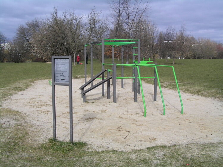 Siłownia street workout na Kamionkowskich Błoniach Elekcyjnych