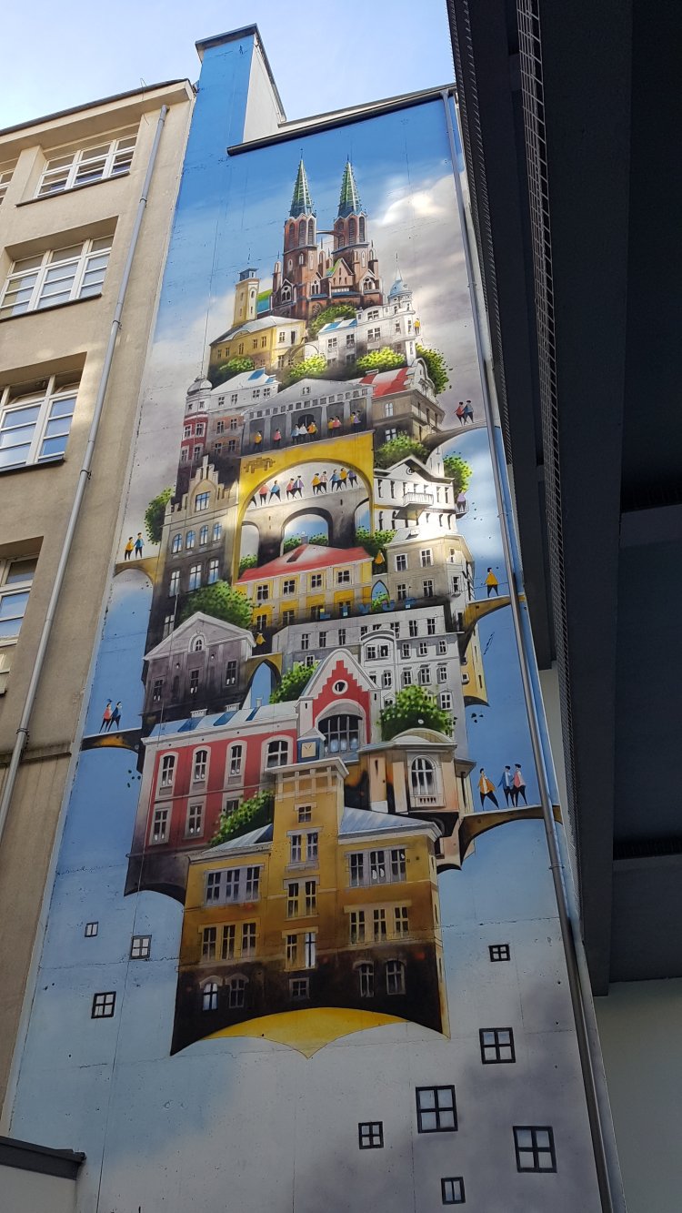 Mural Tytusa Brzozowskiego - Jagiellońska 36